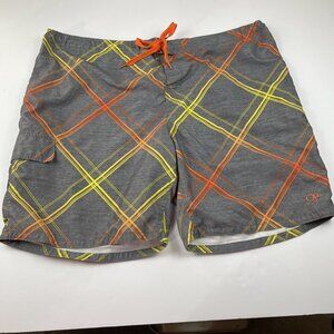 Ocean Pacific OP Board Shorts Men's 3XL Mesh Line Swim Trunks Pockets Gray